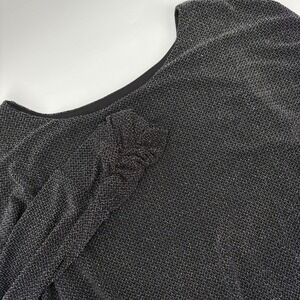 Jessica Howard Womens Dress Size 8 Black Metallic Long Sleeve Sheath‎ Party